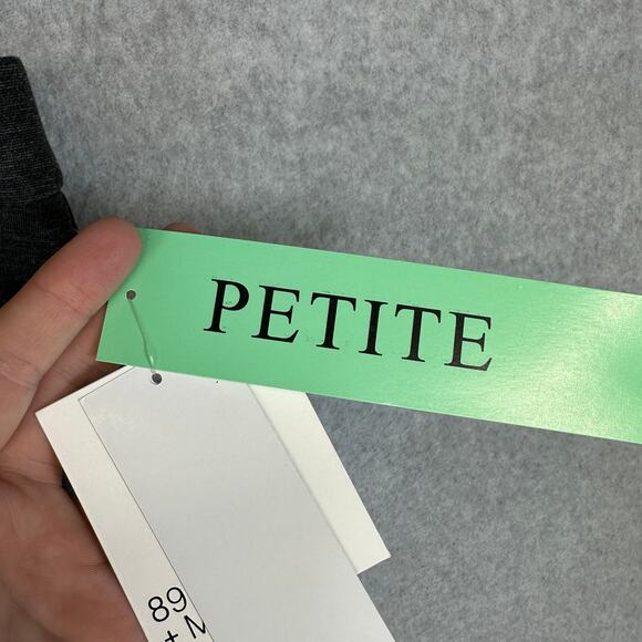 89th + Madison Pants Womens Size PM Charcoal Heather Gray Pull On Ankle Comfort - Picture 6 of 13